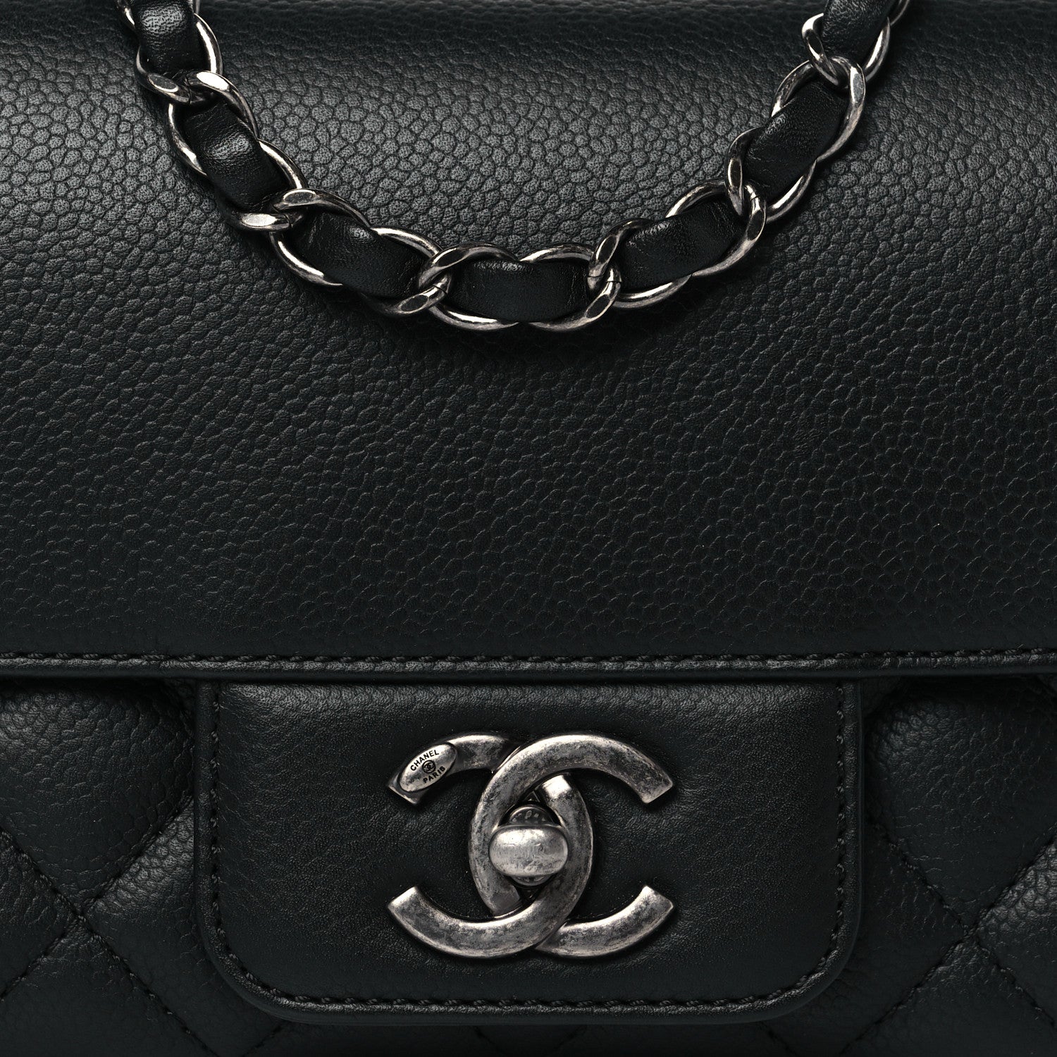 Chanel Caviar All About Flap Bag Black 7 of 9