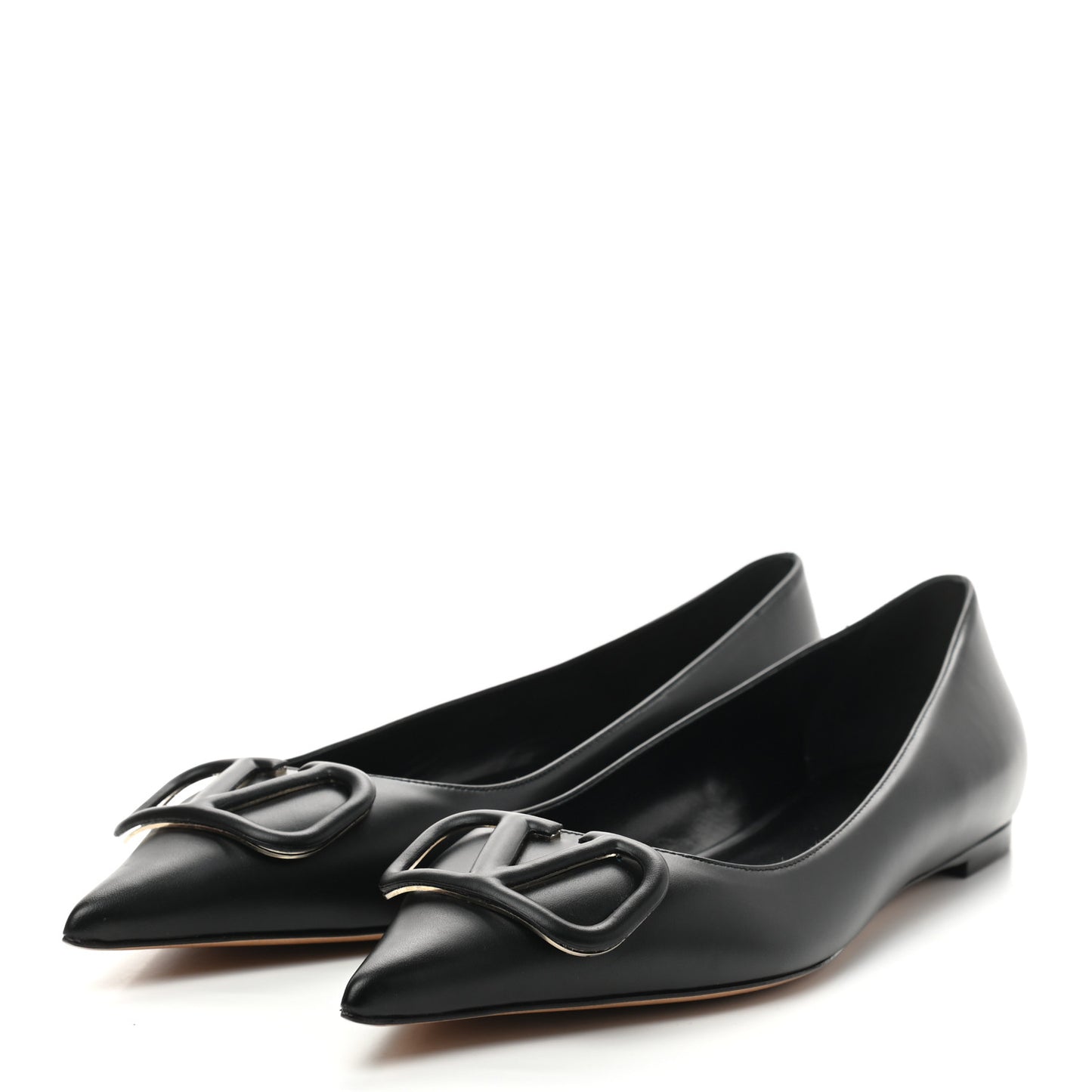 Nappa Vlogo Flats 40 Black
