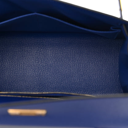 Hermes Epsom Kelly Sellier 28 Bleu Electrique 5 of 11
