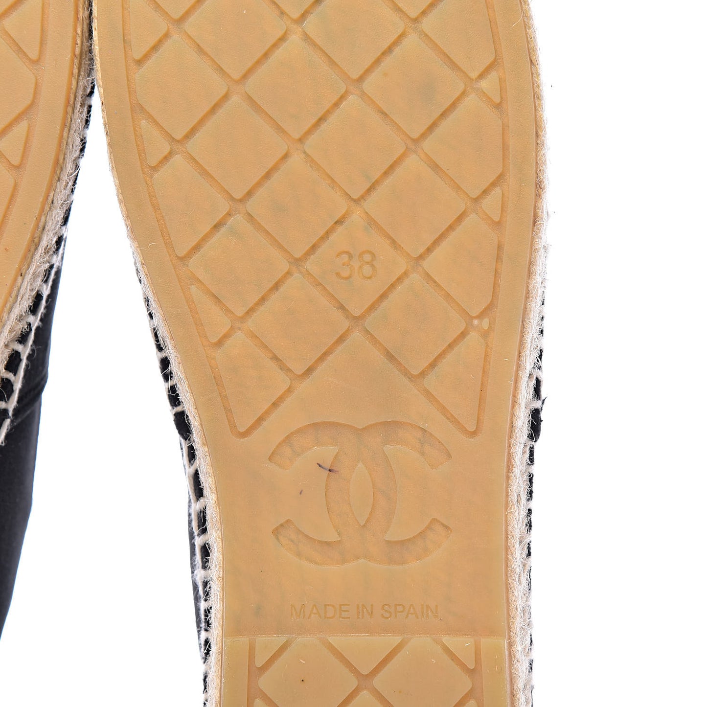 Velvet Logo Espadrilles 38 Black