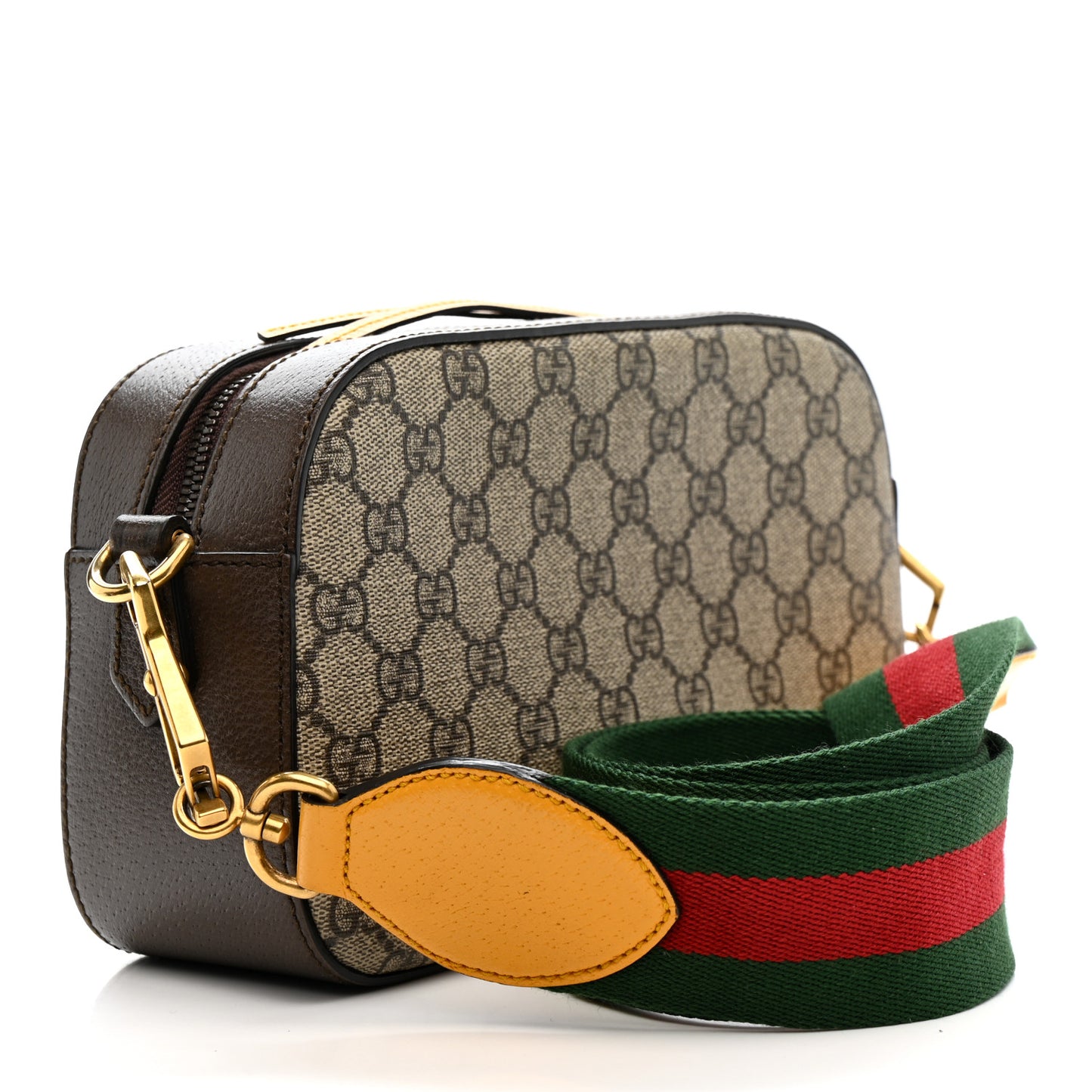 GG Supreme Monogram Web Neo Vintage Shoulder Bag Beige New Acero Crop