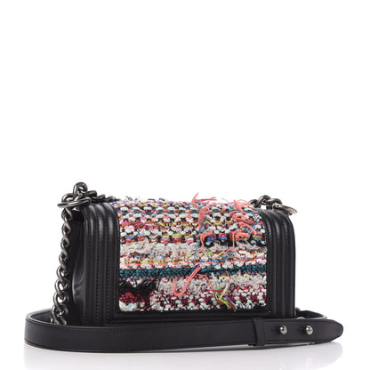 Chanel Tweed Calfskin Small Boy Flap Multicolor 3 of 11