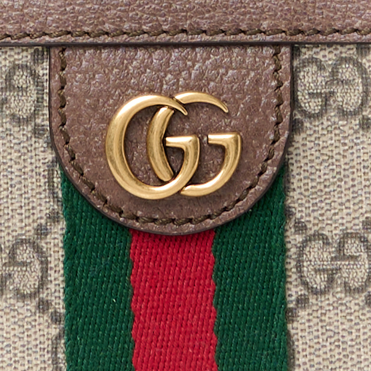 Gucci Soft GG Supreme Monogram Medium Ophidia Belt Bag Dark Brown 9 of 13