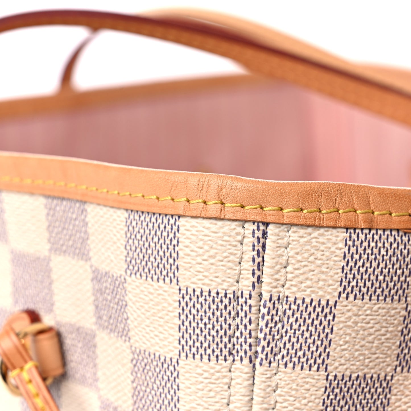 Damier Azur Neo Neverfull MM Rose Ballerine