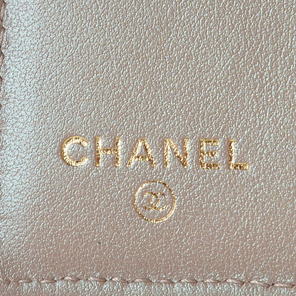 Chanel Iridescent Caviar Quilted Small Flap Wallet Beige 6 of 9