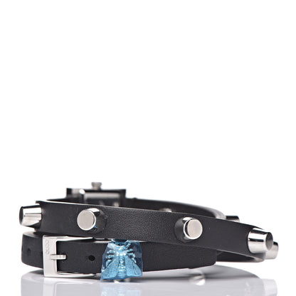 Gucci Stainless Steel Calfskin 14mm G-Frame Square Double Wrap Stud Quartz Watch Black 4 of 8