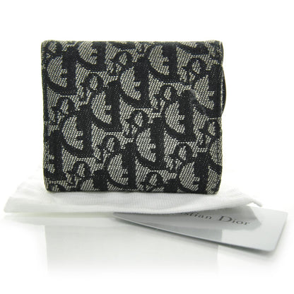 Christian Dior Canvas Diorissimo Compact Saddle Wallet 2 of 7