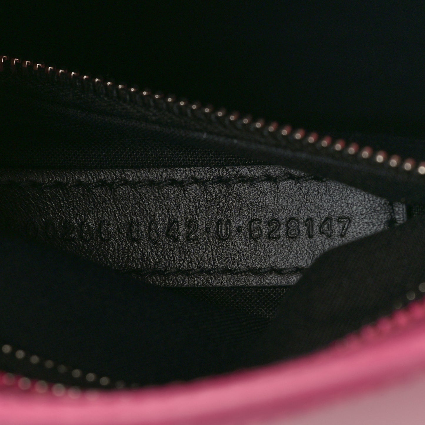 Shiny Supple Calfskin Crocodile Embossed Classic Silver Hardware Mini City Baby Pink