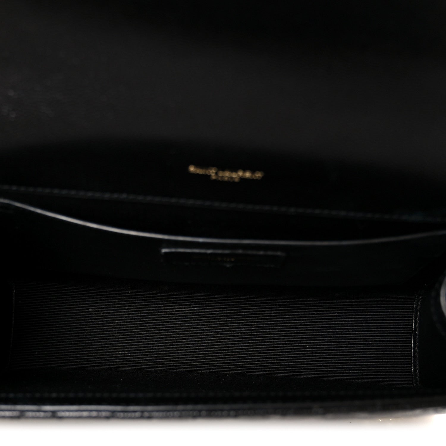 Saint Laurent Grain De Poudre Textured Mixed Matelasse Triquilt Medium Monogram Satchel Black 5 of 11