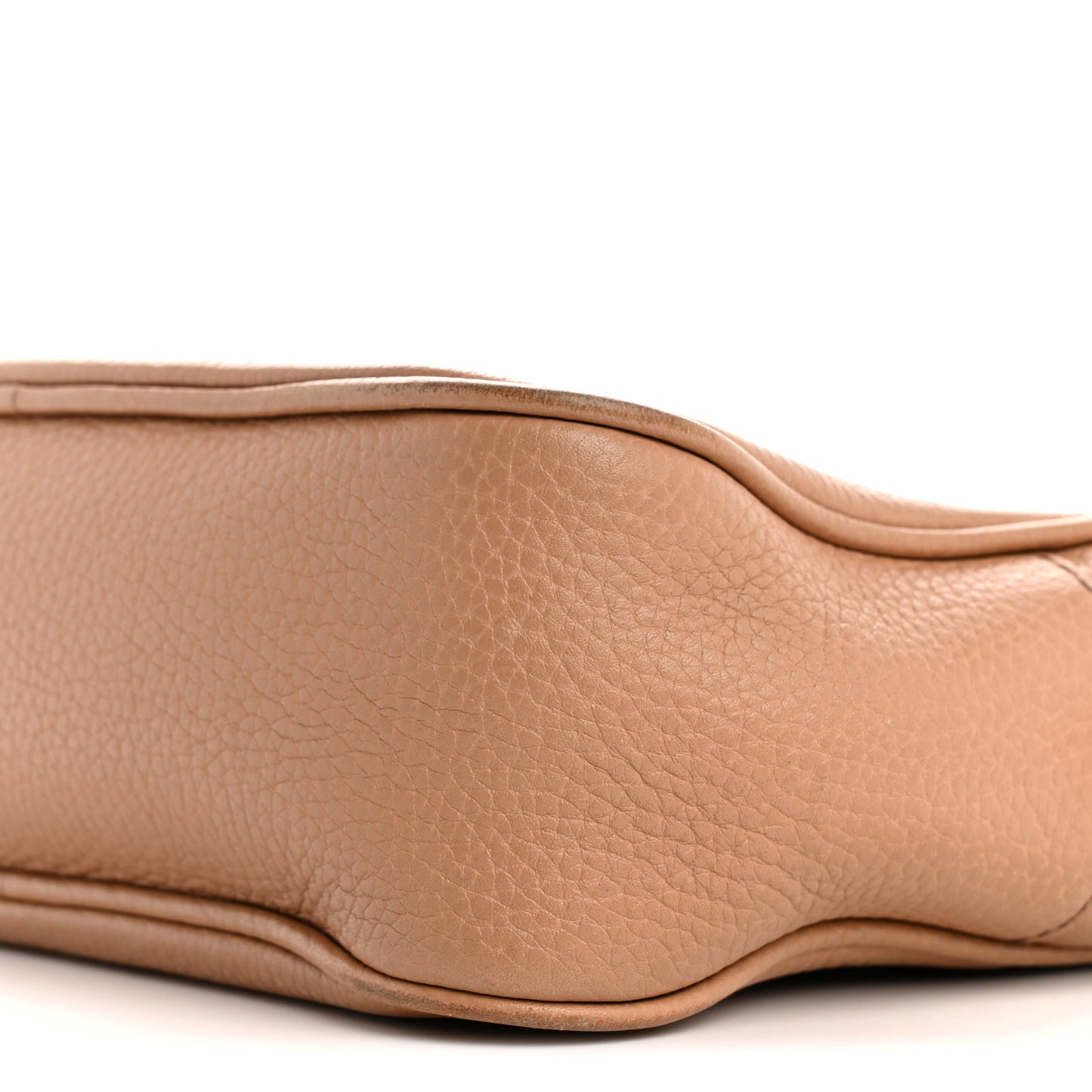 Pebbled Calfskin Small Soho Disco Bag Rose Beige