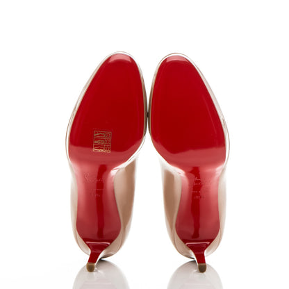 Christian Louboutin Patent New Simple 85 Pumps 39.5 Nude 5 of 7