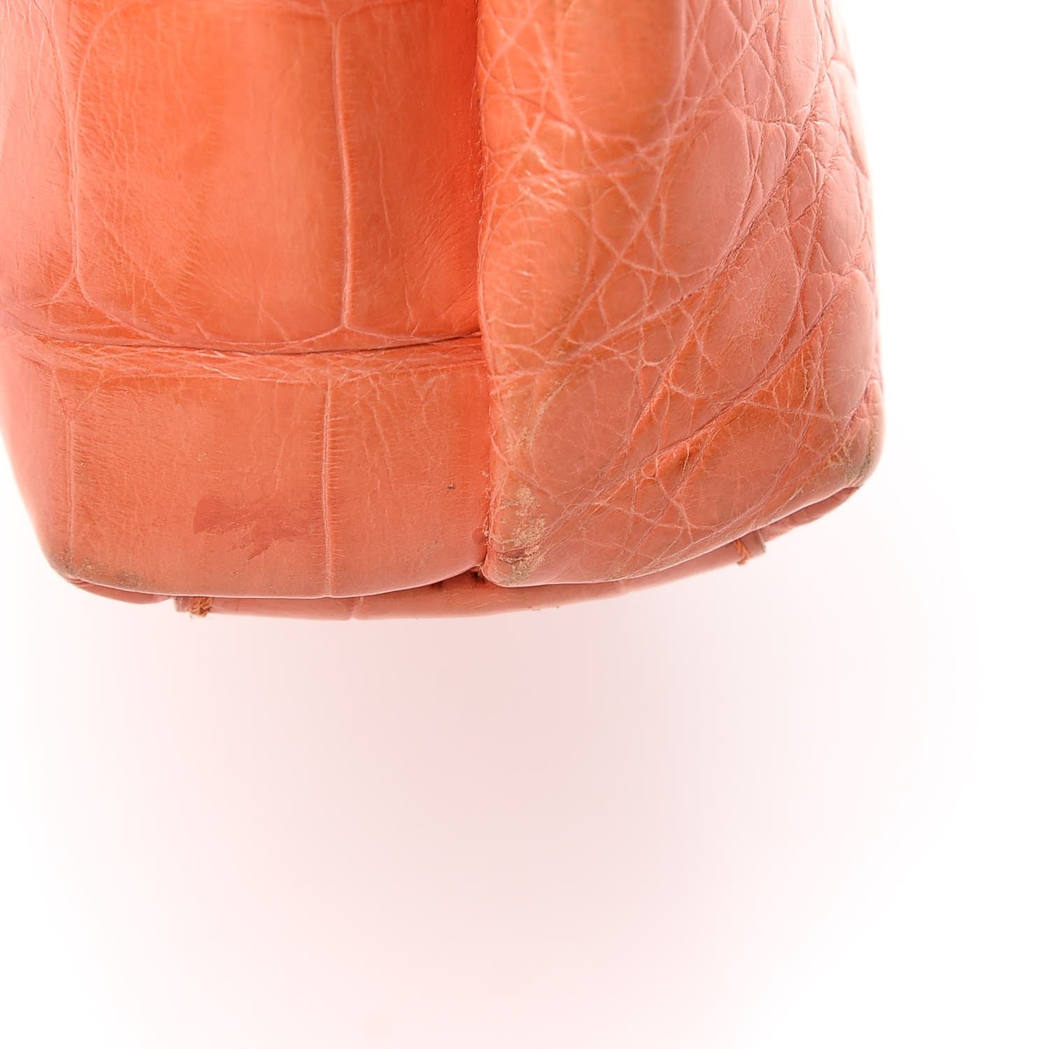 Nancy Gonzalez Crocodile Foldover Clutch Orange 13 of 19