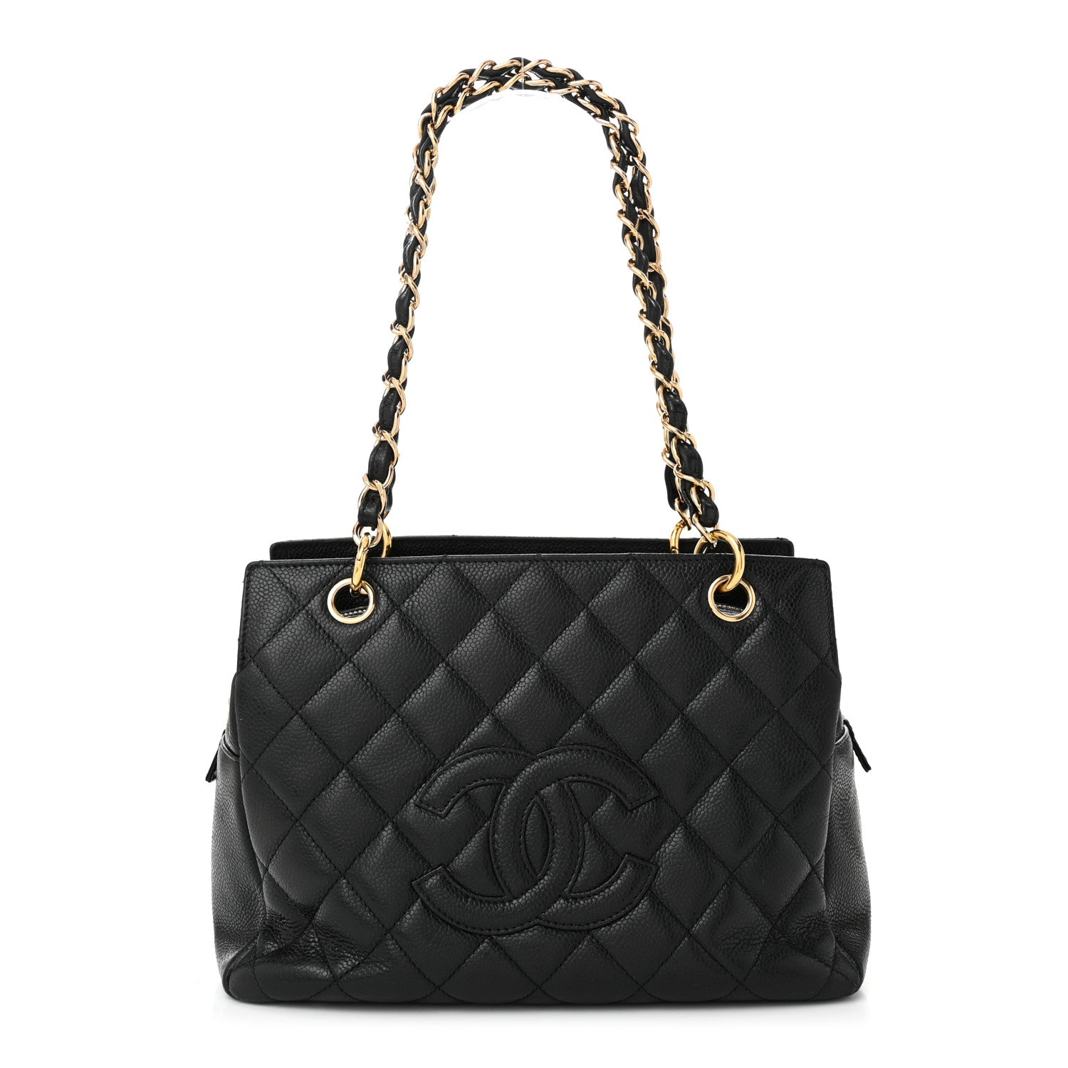 Chanel Caviar Quilted Petit Timeless Tote PTT Black 1 of 10