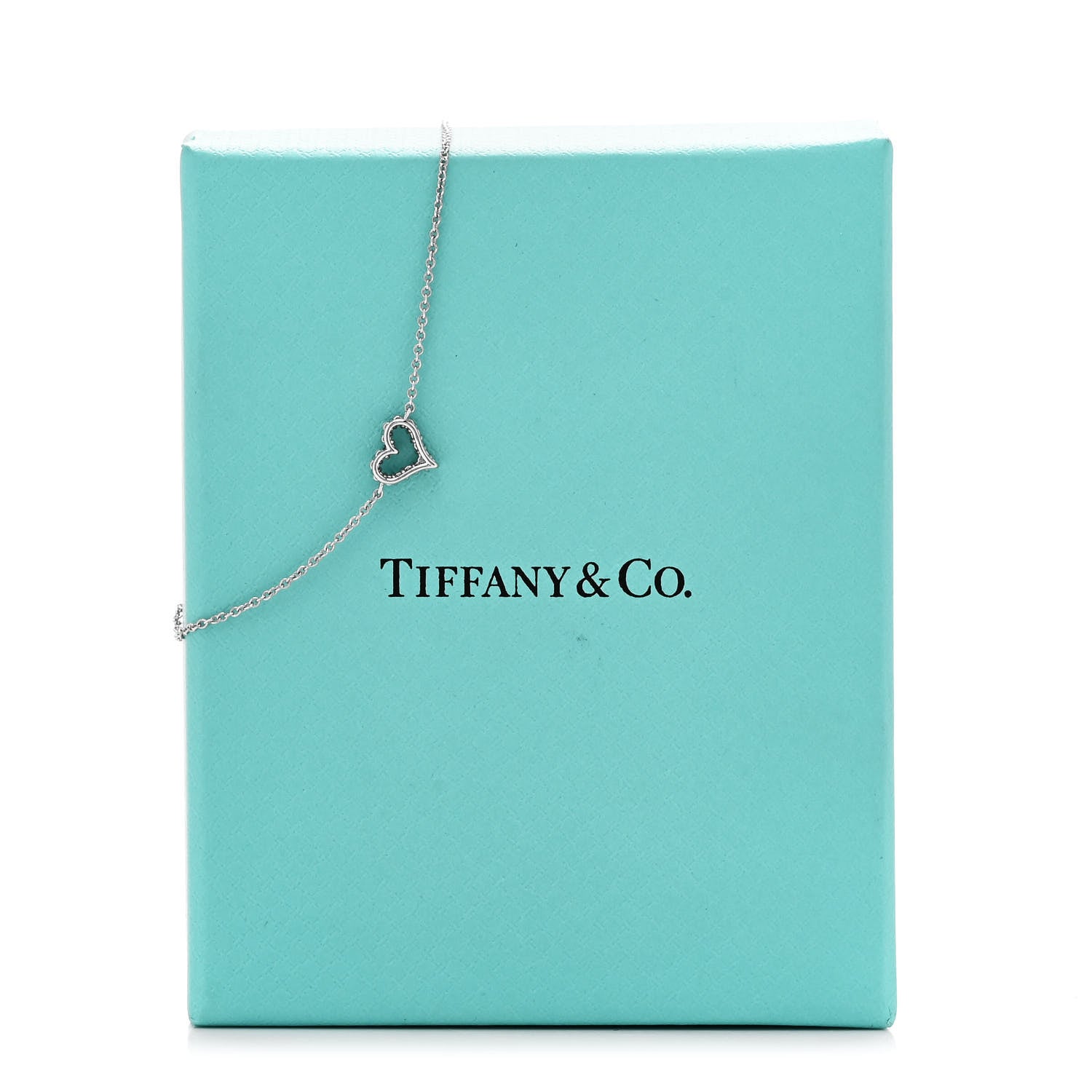 Tiffany Platinum Diamond Heart Bracelet 5 of 5