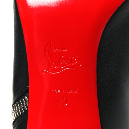 Christian Louboutin Calfskin Ziptotal 85 Ankle Boots 40 Black 8 of 9