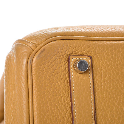 Hermes Taurillon Clemence Birkin 35 Curry 40 of 43