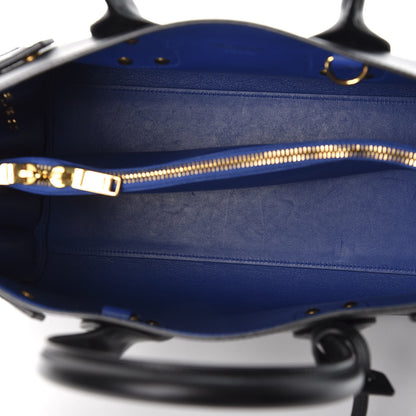 Saint Laurent Calfskin Small Sac De Jour Black Royal Blue 4 of 9