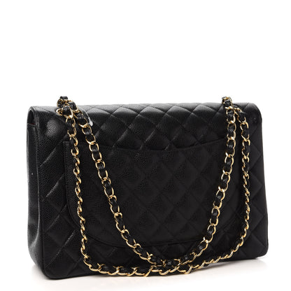 Chanel Caviar Quilted Maxi Double Flap Black 3 of 14