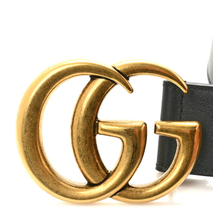 Gucci Calfskin Double G 30mm Belt 80 32 85 34 Black 6 of 6