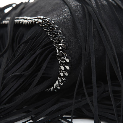 Stella McCartney Eco Suede Fringe Falabella Tote Black 8 of 9