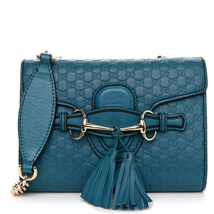 Gucci Microguccissima Mini Emily Shoulder Bag Deep Cobalt 1 of 11
