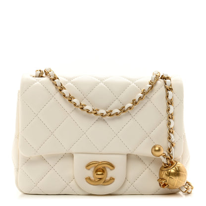 Chanel Lambskin Quilted Mini Pearl Crush Flap White 1 of 12