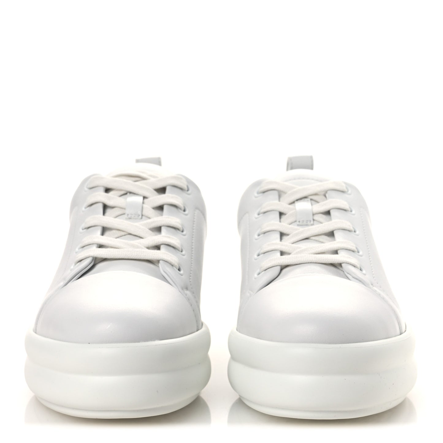 Calfskin Womens Happy Sneakers 38 White