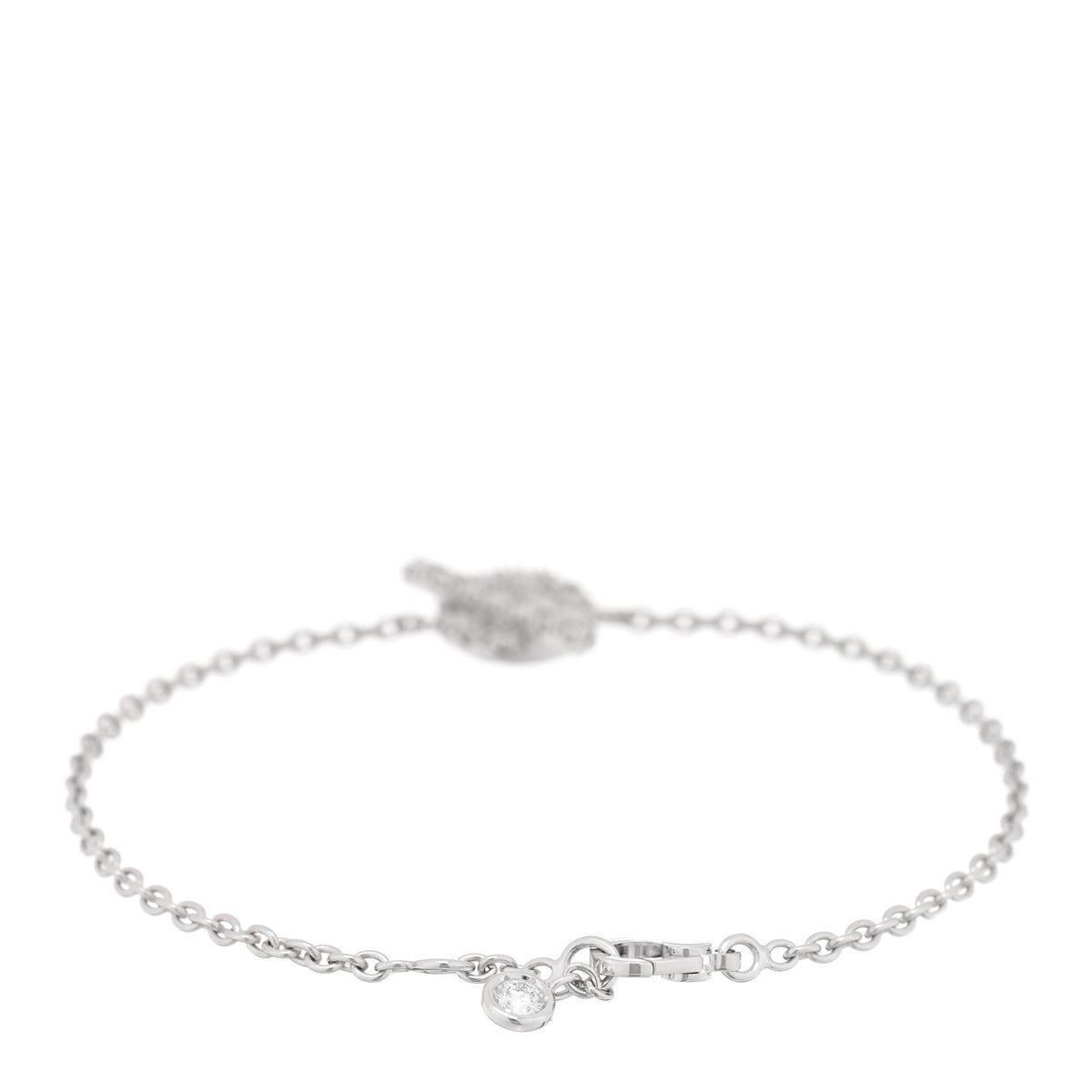 18K White Gold Diamond Finesse Bracelet ST