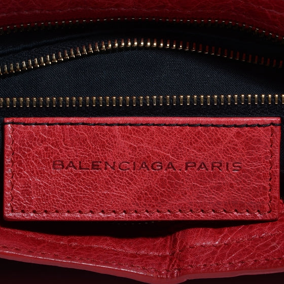 Agneau Giant 12 Rose Gold Hardware City Rouge Coquelicot