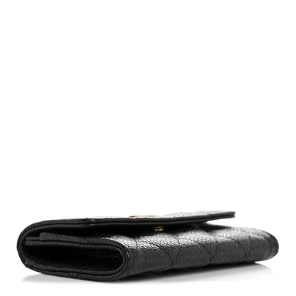 Chanel Caviar Quilted Flap Card Holder Black 4 of 9