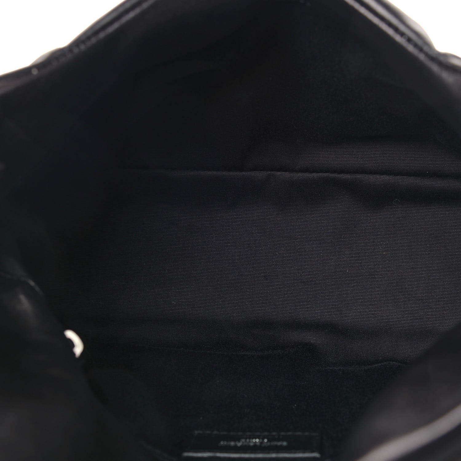 Saint Laurent Lambskin Quilted Small Loulou Puffer Monogram Chain Satchel Black 4 of 10