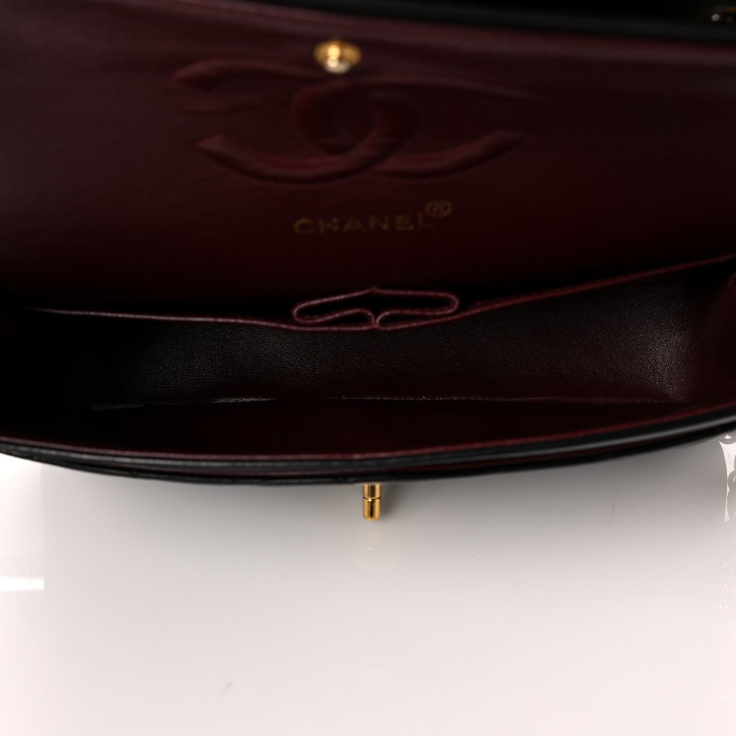 Chanel Lambskin Quilted Medium Double Flap Black 5 of 11