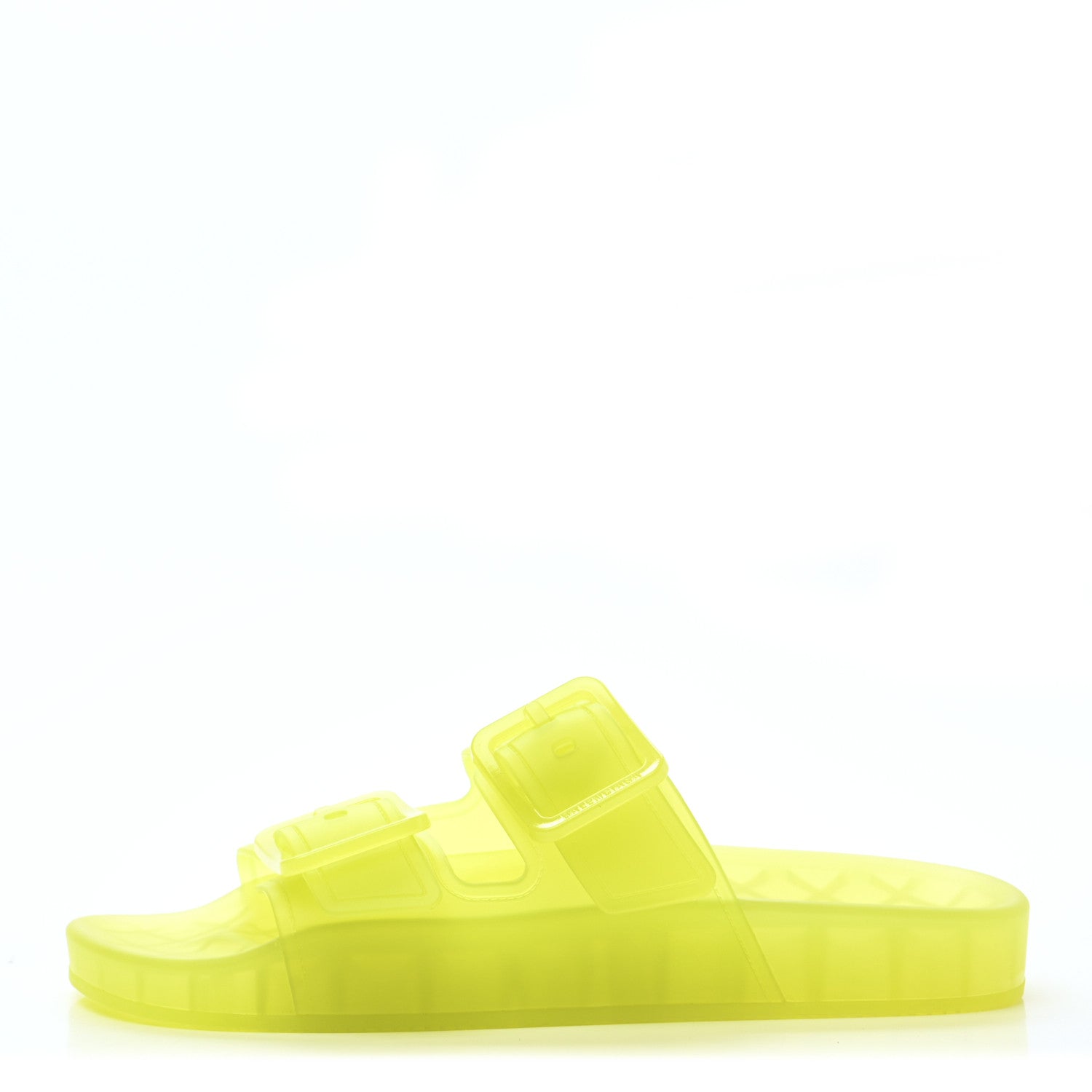 Balenciaga Technical Polyurethane Mallorca Slide Sandals 38 Fluo Yellow 1 of 7