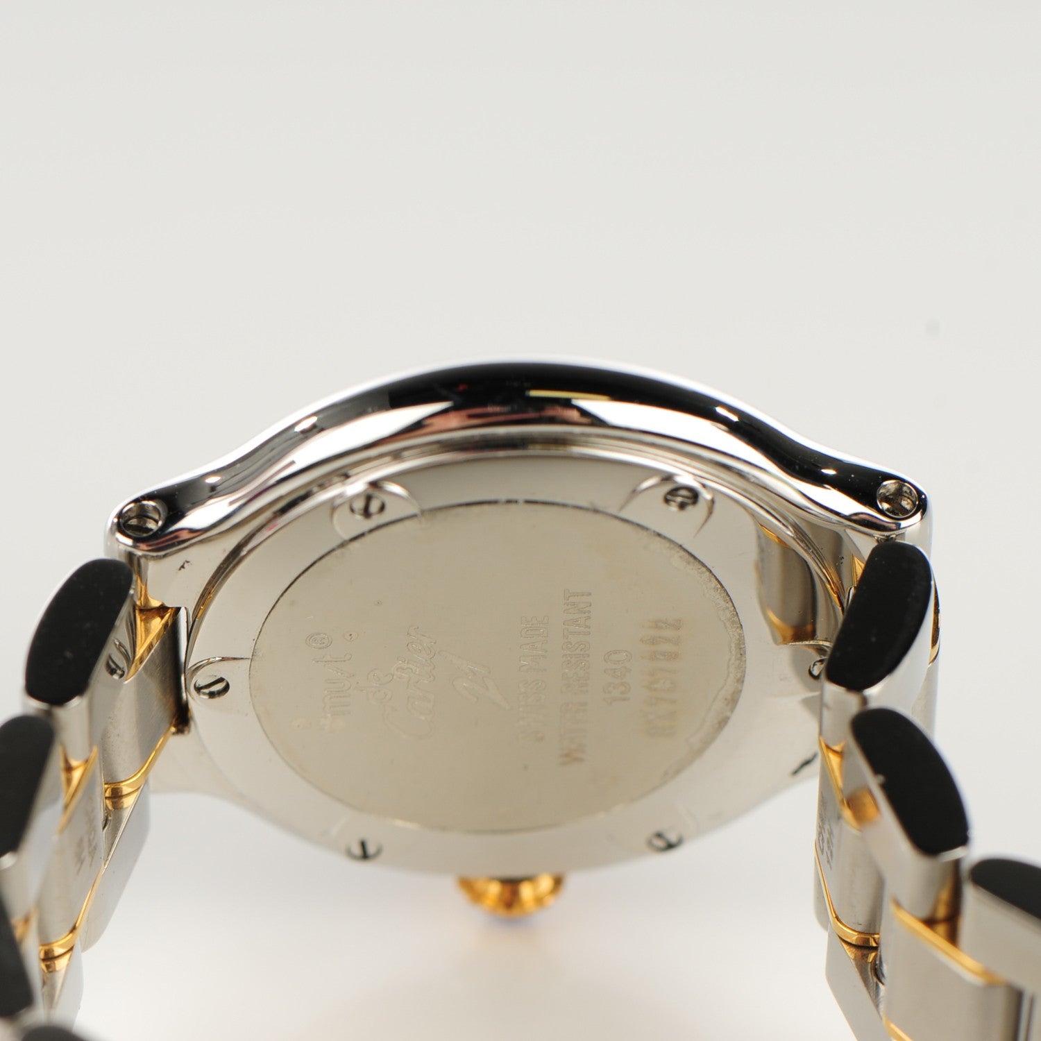 Cartier Stainless Steel 18K Yellow Gold 28mm Must De 21 Quartz Watch 2 of 12