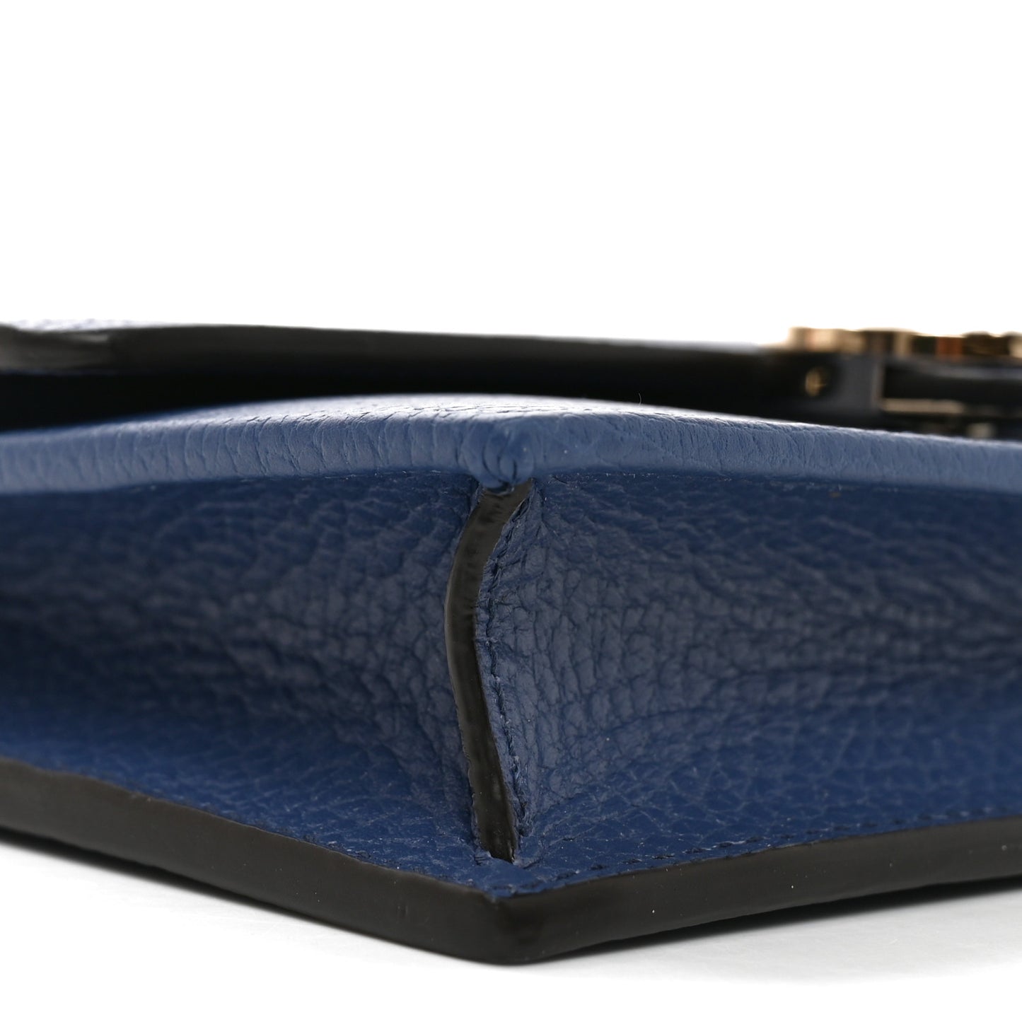Dollar Calfskin Interlocking G Chain Wallet Caspian