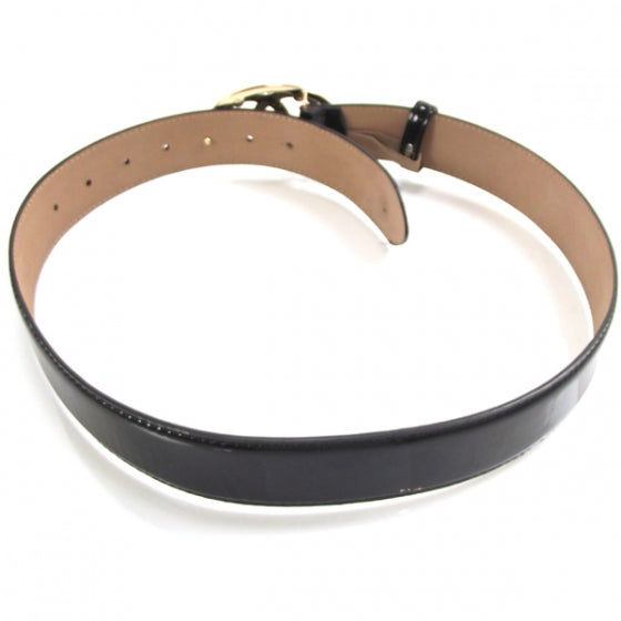 Patent Leather CC Logo Belt 38/95 Black