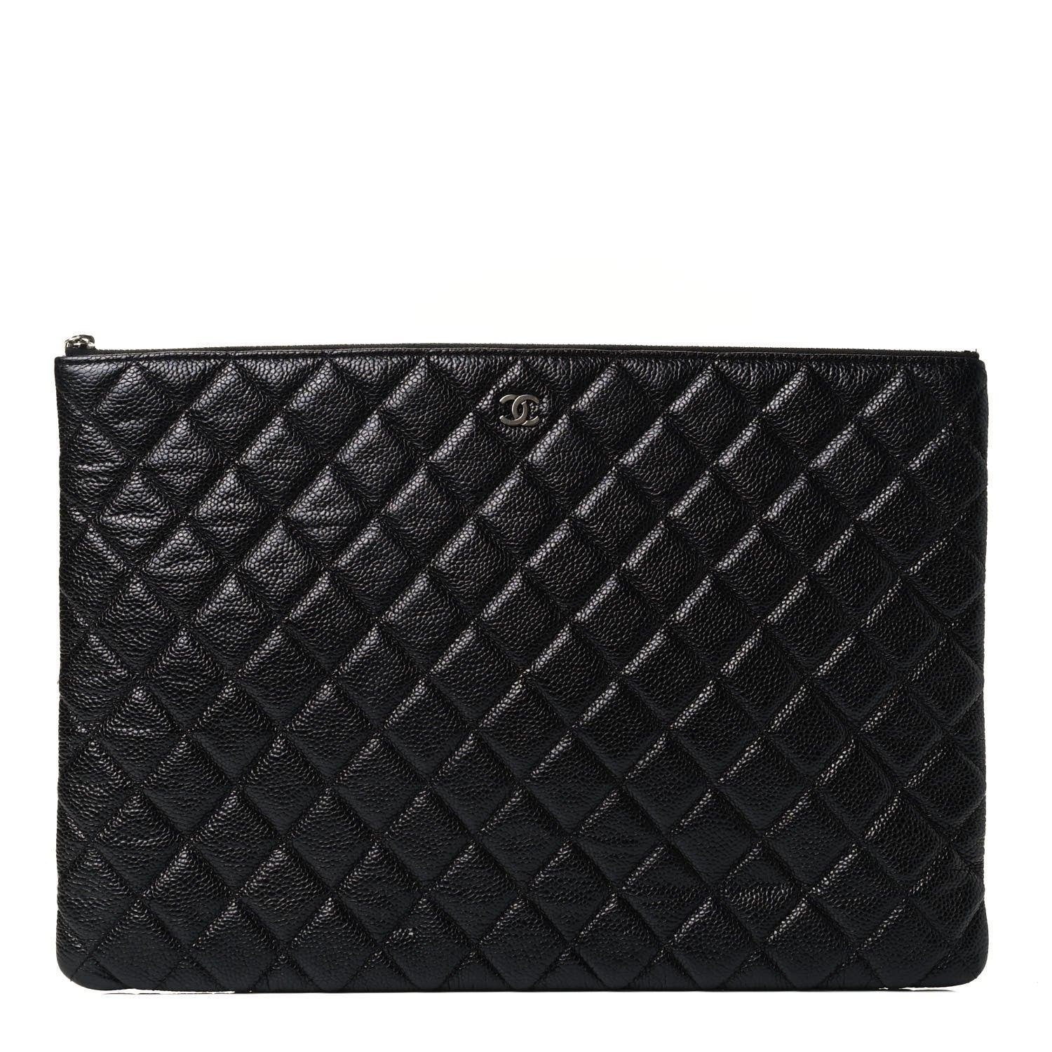 Chanel Caviar Quilted Large Cosmetic Case Black 1 of 4