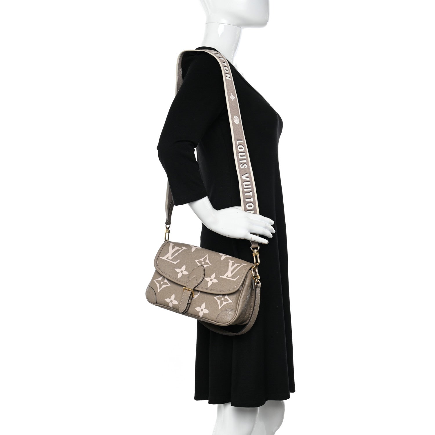 Louis Vuitton Empreinte Monogram Giant Diane Tourterelle Creme 2 of 10