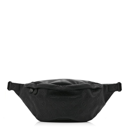 Louis Vuitton Calfskin Monogram Shadow Discovery Bumbag Black 1 of 10