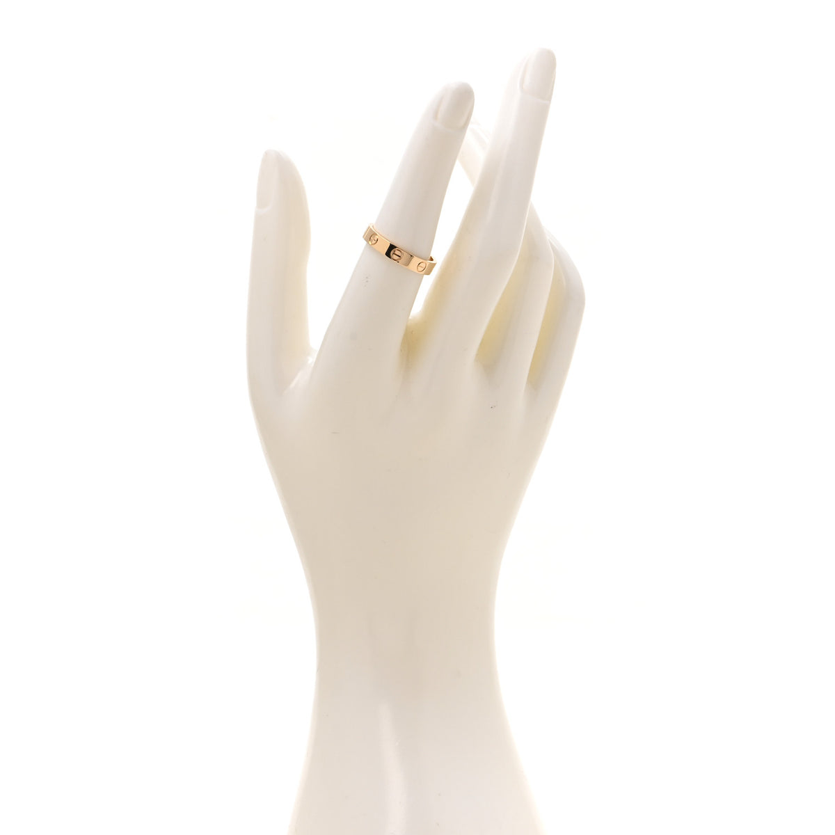18K Yellow Gold 3.5mm LOVE Wedding Band Ring 54 7