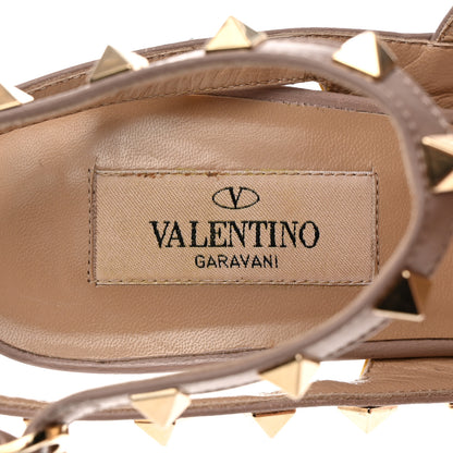 Valentino Garavani Patent Nappa Rockstud Ankle Strap 100mm Pumps 39 Naples Yellow Poudre 6 of 10