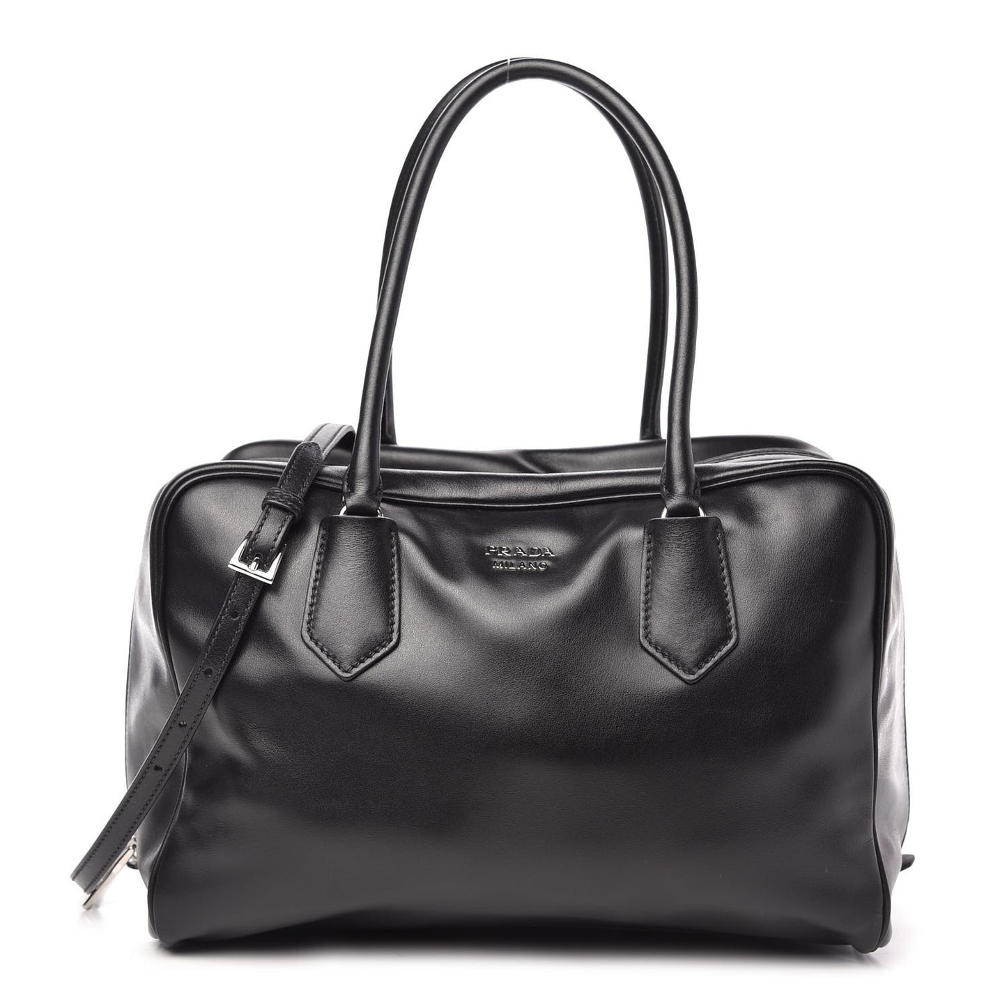 Soft Calf Large Inside Tote Black Mughetto