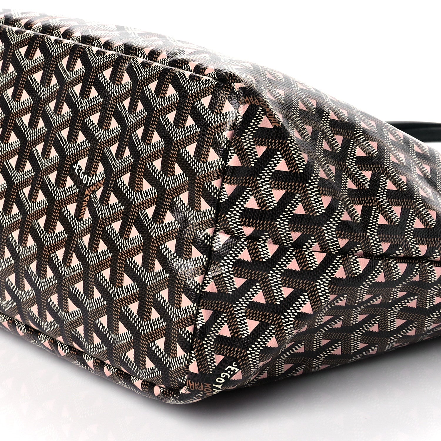 Goyard Goyardine Saint Louis Claire Voie PM Black Pink 9 of 9