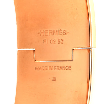 Hermes Enamel Les Allures Wide Clic H Bracelet PM Scarlet 5 of 5