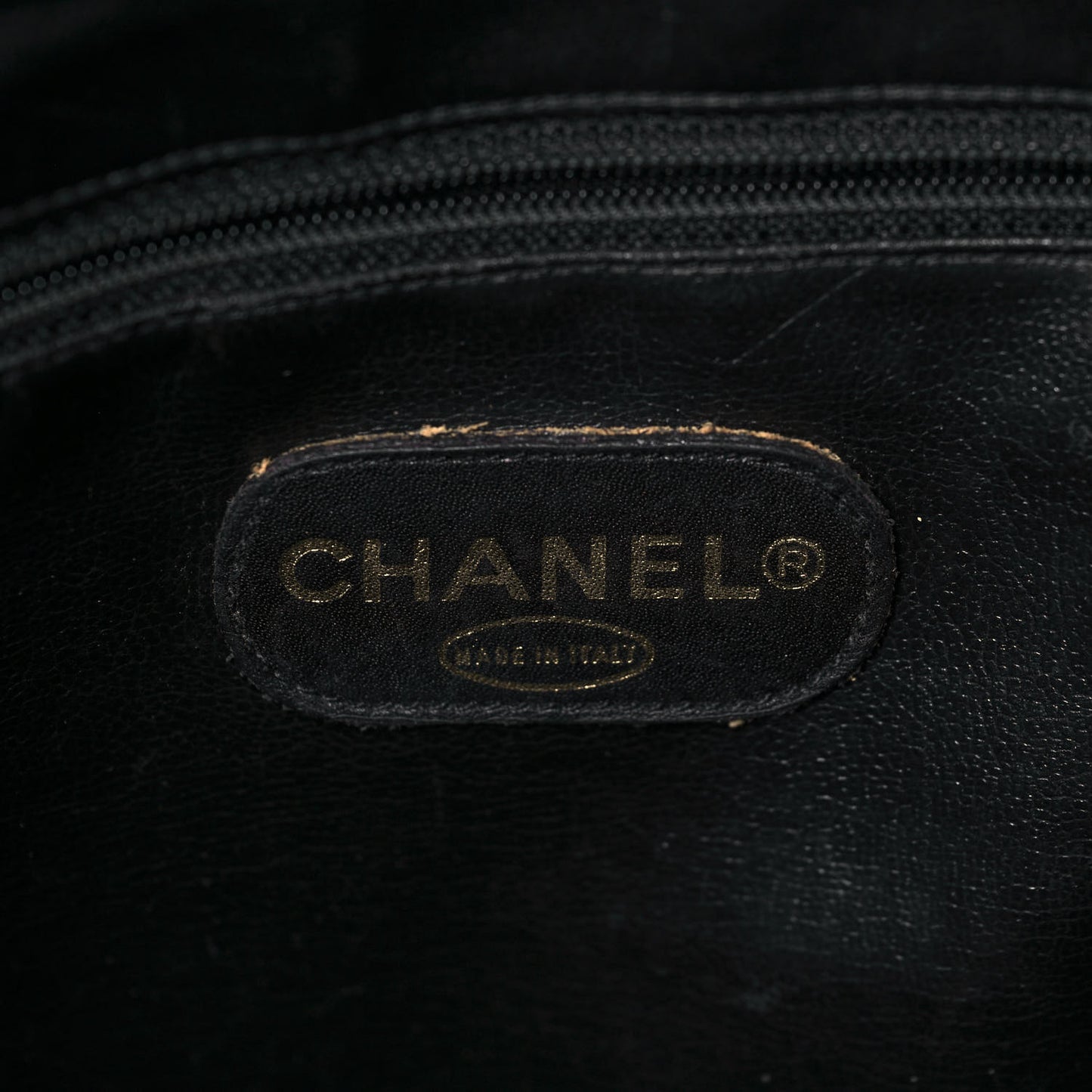 Caviar Large CC Shoulder Bag Black