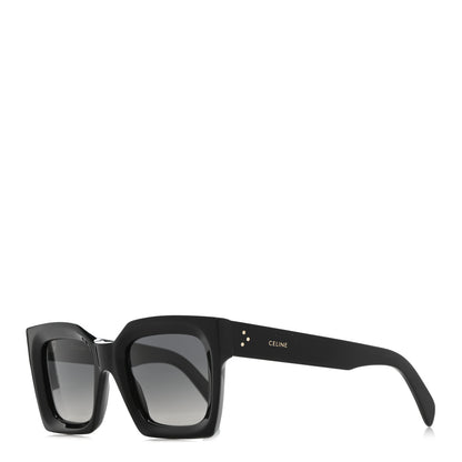 Celine Acetate Square Sunglasses CL401301 Black 1 of 7