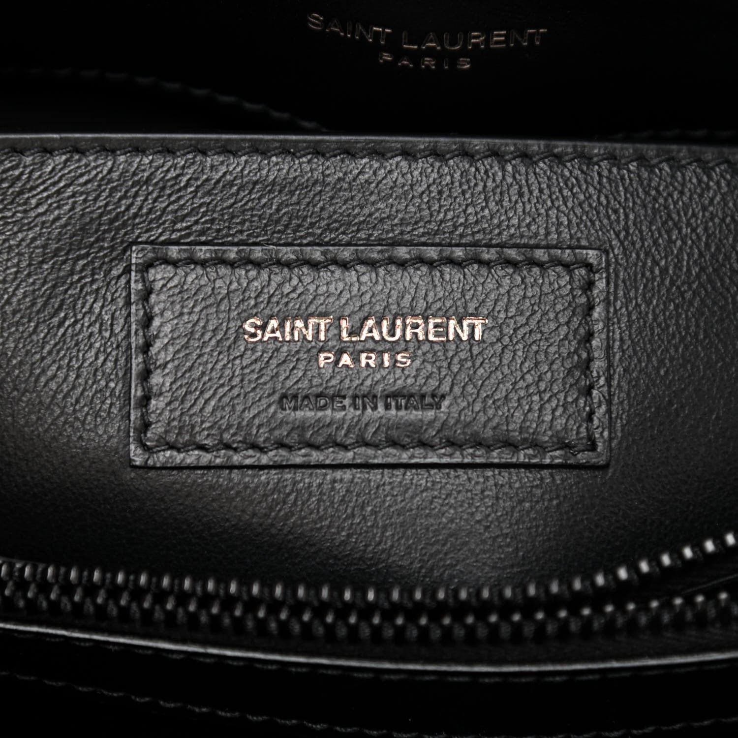 Saint Laurent Calfskin Y Quilted Monogram Monochrome Small Loulou Chain Satchel Black 7 of 9