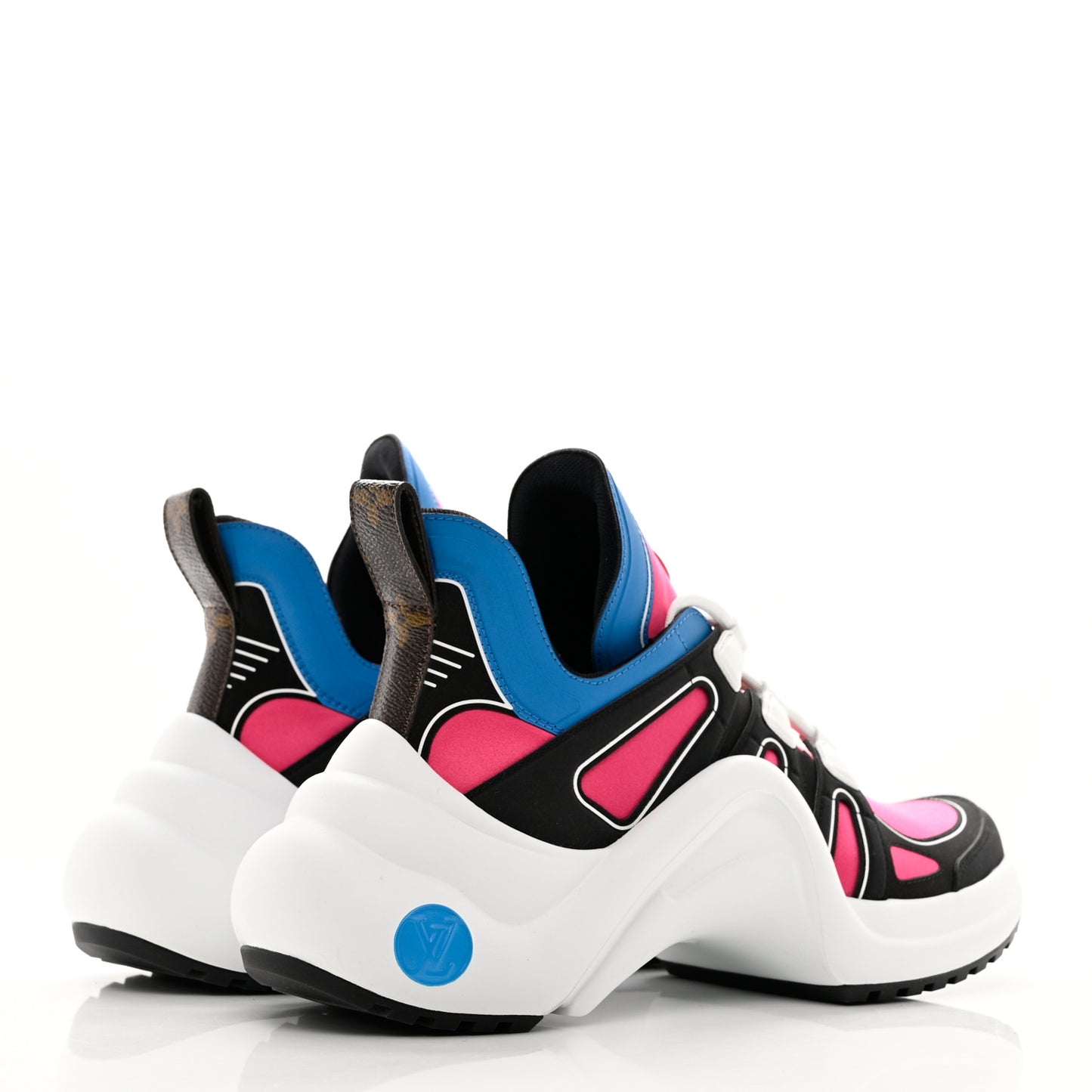 Calfskin Technical Satin LV Archlight Sneakers 39 Rose Pop Pink