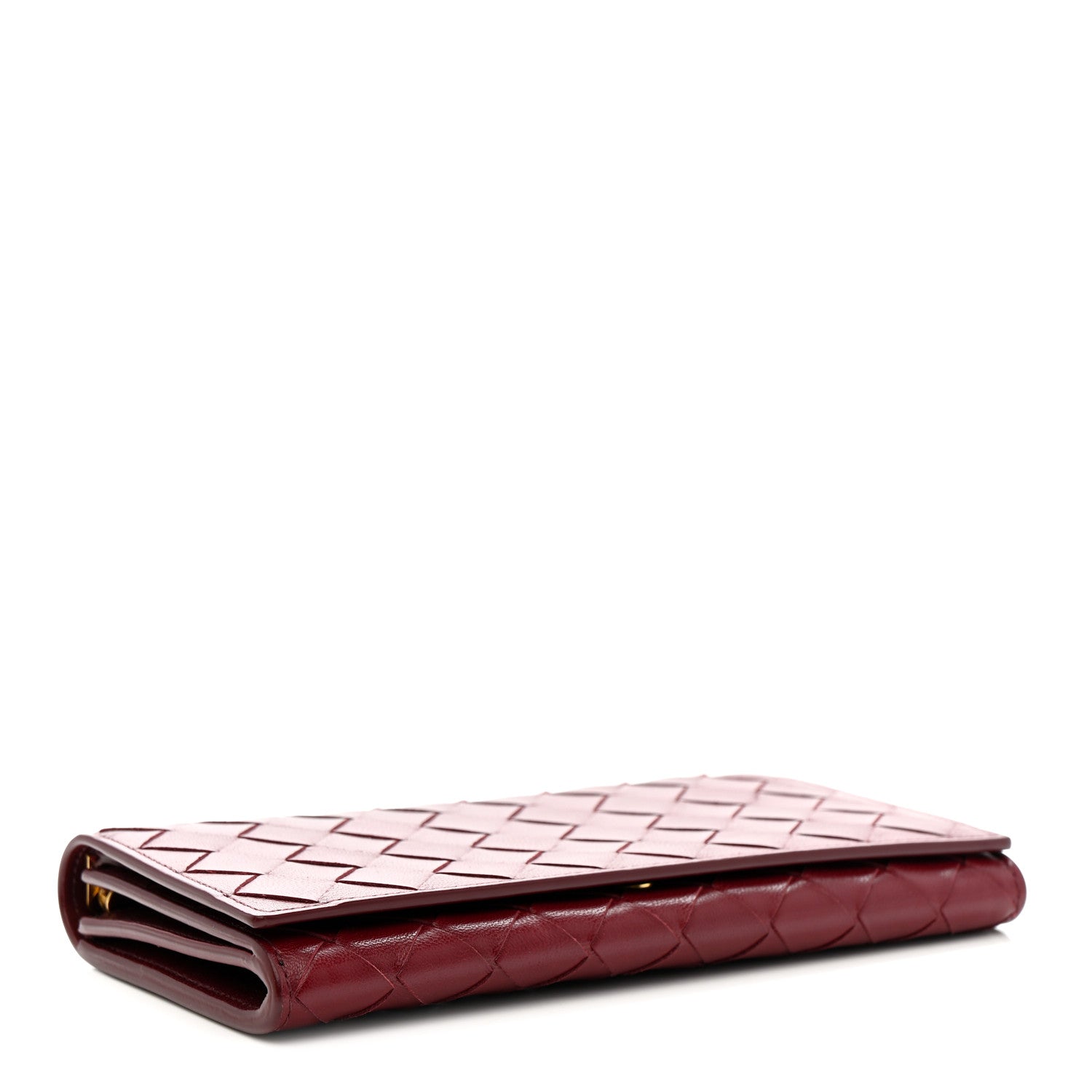 Bottega Veneta Nappa Intrecciato Flap Wallet Bordeaux 4 of 10