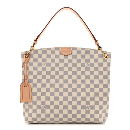 Louis Vuitton Damier Azur Graceful PM Rose Ballerine 1 of 9